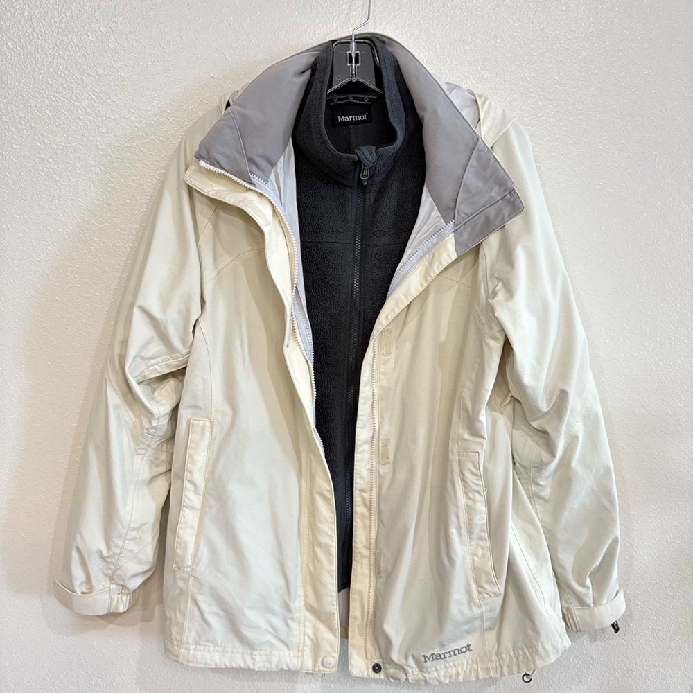 Marmot Men's Precip Eco Double Jacket with Fleece Zip-up size L